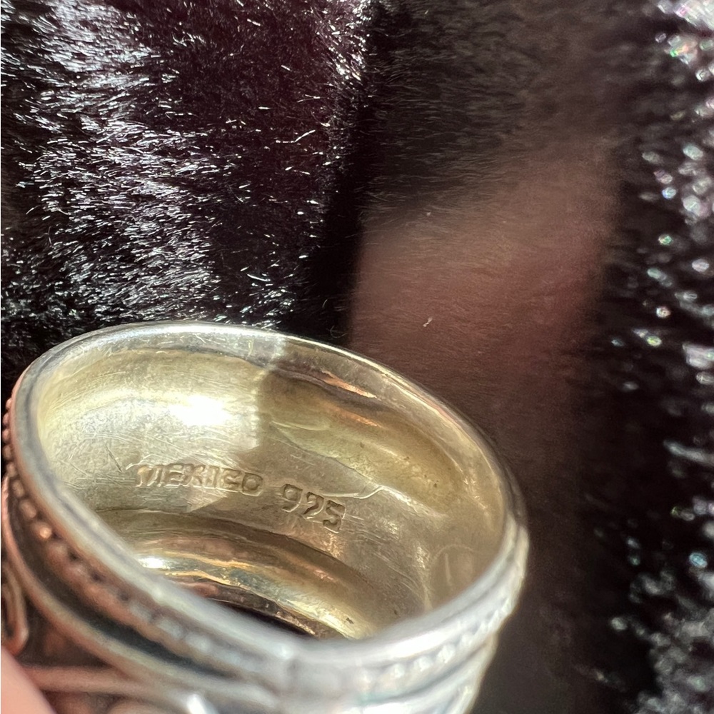 Sterling Silver Scroll Design Ring - image 6